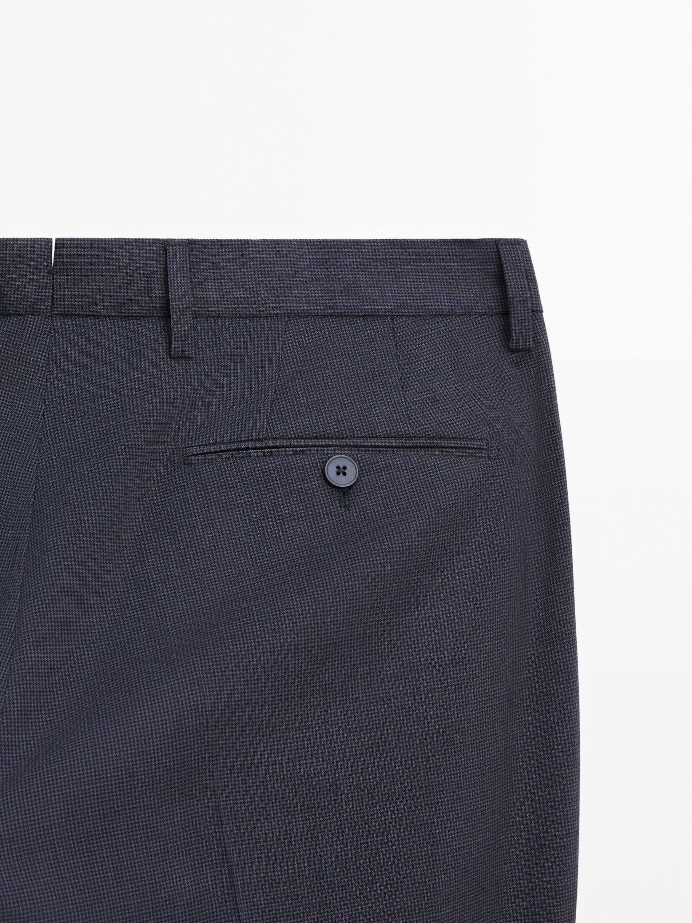 Houndstooth suit trousers